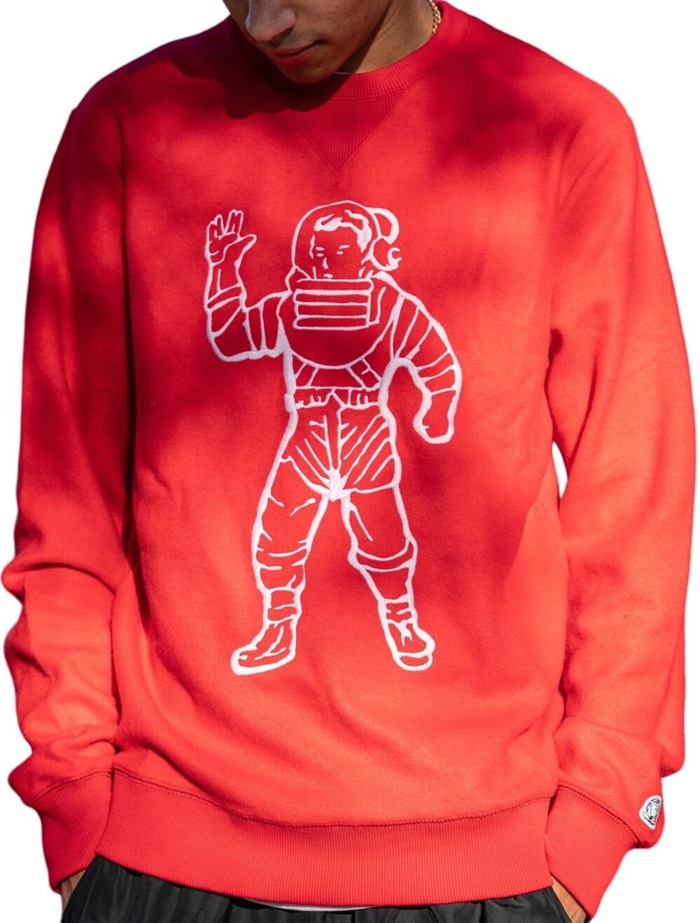 Billionaire Boys Club BB Astronaut Sweatshirt Crew Neck Fleece Lollipop Red S